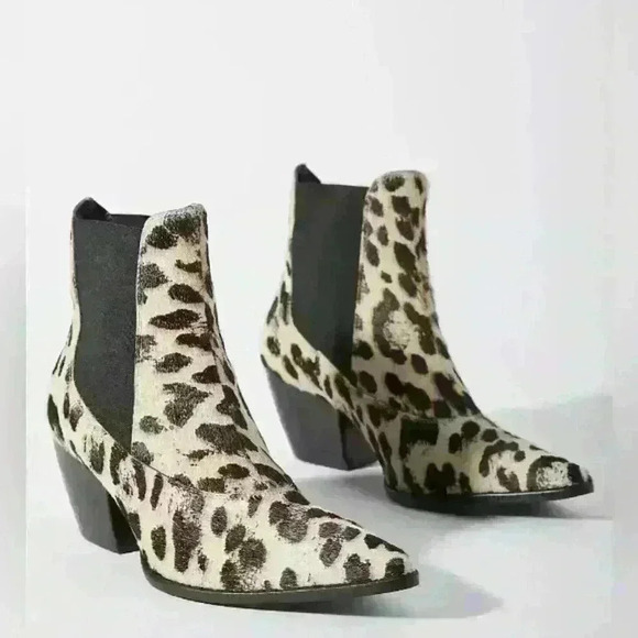 Matisse Shoes - MATISSE ANTHROPOLOGIE WOMEN'S GOLDEN GATE LEOPARD Ankle Boots Leather Size 8M